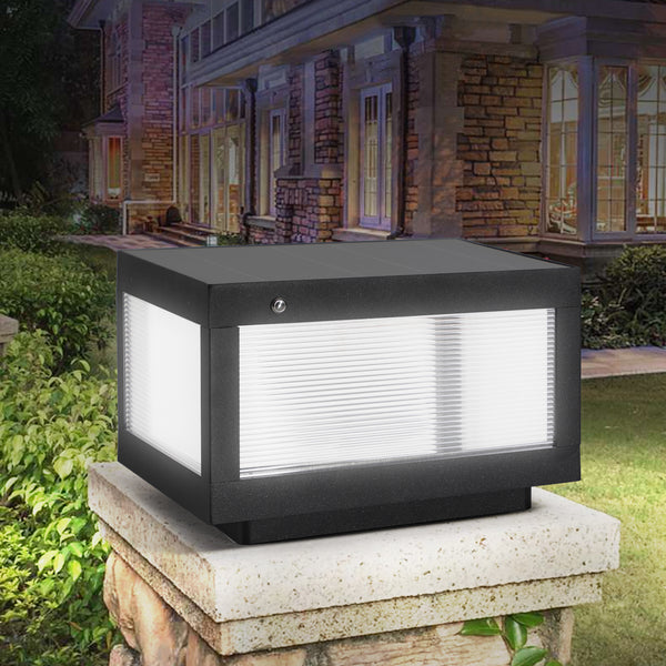 Solar Wall Lamps with Dimmable LED, Weatherproof Outdoor Lighting, Black Aluminum Body, Easy Installation, Solar-Powered with Polycrystalline Panels for Garden, Patio, or Walkway